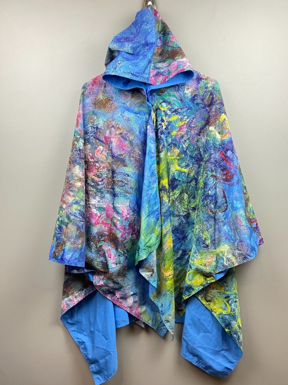 Galleria Enterprises Inc Reversible Hooded Rain Poncho Monet Insprired Art OSFA
